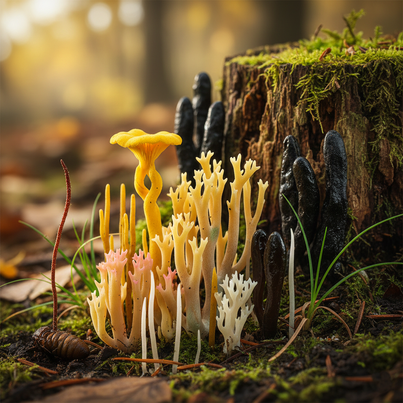 17 Nov Corals, Clubs & Fingers: Strange Fungi of the Leaf Litter